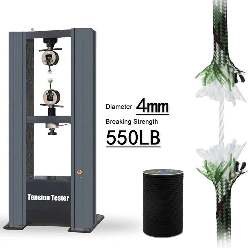 Military 550 Paracord Rope 100M 50M 31M 7 Strand 4mm Parachute Cord Outdoor Camping Survival Gear DIY Bracelet Tent Line