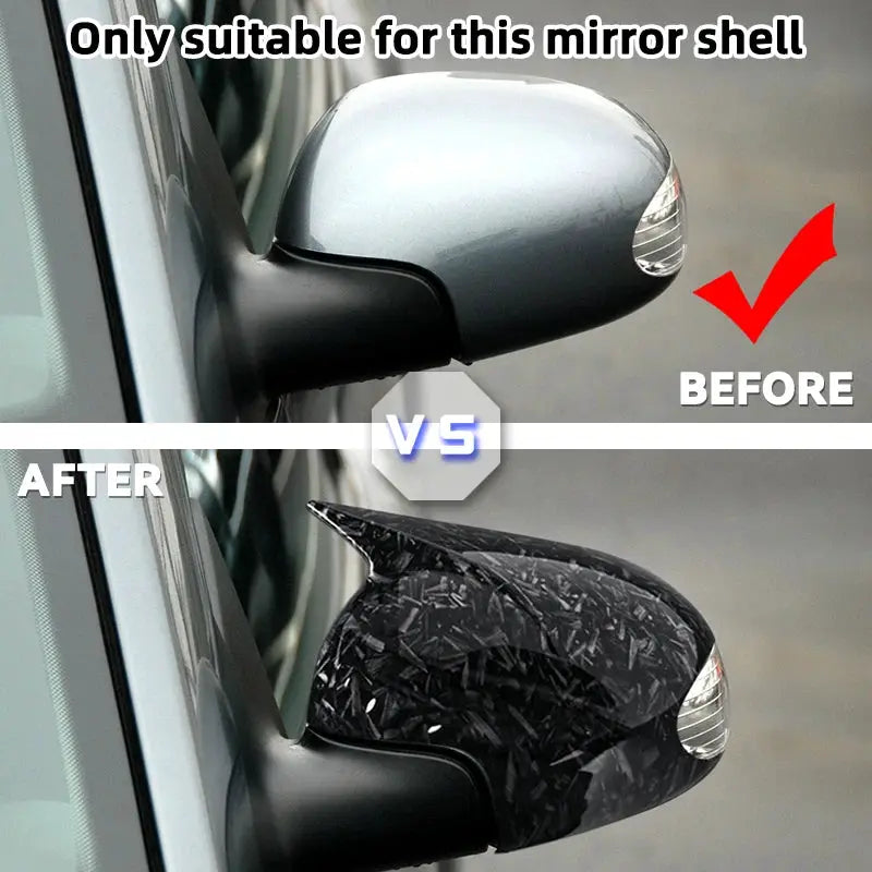 For Volkswagen VW Beetle 2002-2010 Car Side Mirror Cover Sticker Wing Cap Exterior Door Case Trim by InterCyprus Trading Ltd