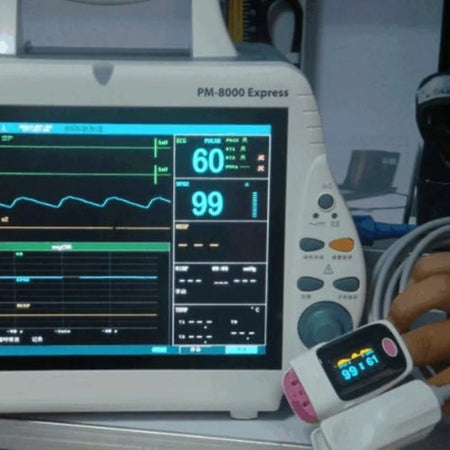JUSTLANG Rechargeable Finger Pulse Oximeter - TFT Display