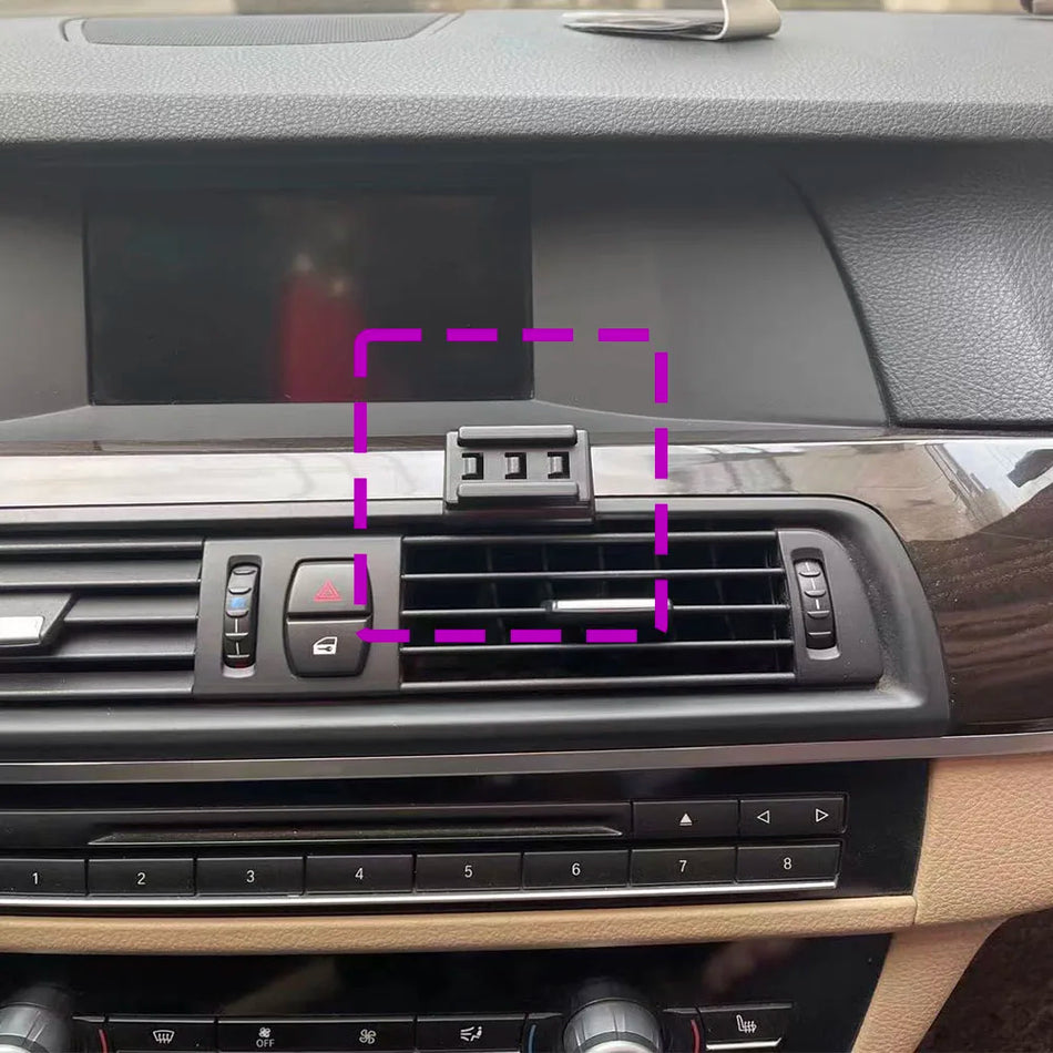 BMW F10 F11 Fast monterad trådlös laddare bil telefonhållare