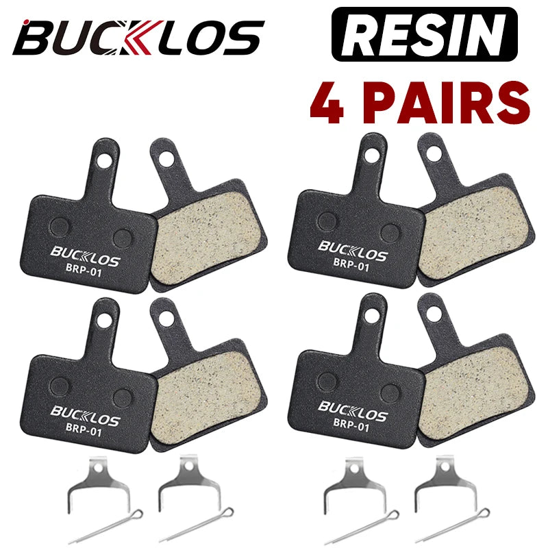 BUCKLOS BRP-01 Resin Disc Pad &ndash; Wear-Resistant Performance Resin 4Pairs