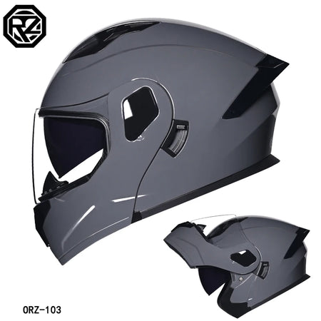 ORZ Modular Flip Helmet &ndash; Dual Lens Visor, DOT Certified 4 / XXL