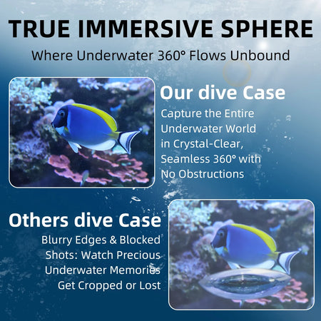 Insta360 X5 Dive Case &ndash; Completely Invisible Underwater Shooting