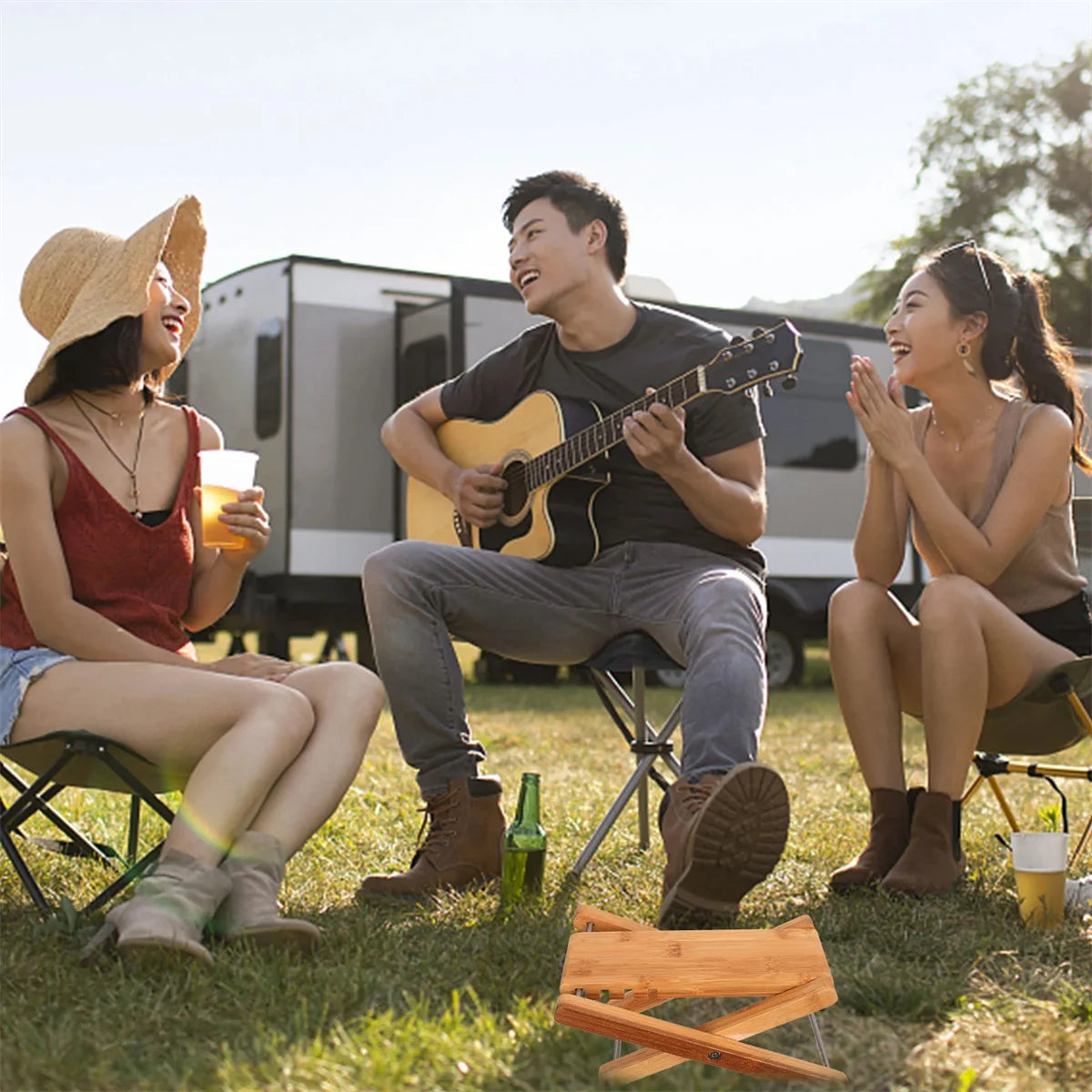 Miwayer Guitar Footstool &ndash; Adjustable Height, Non-Slip