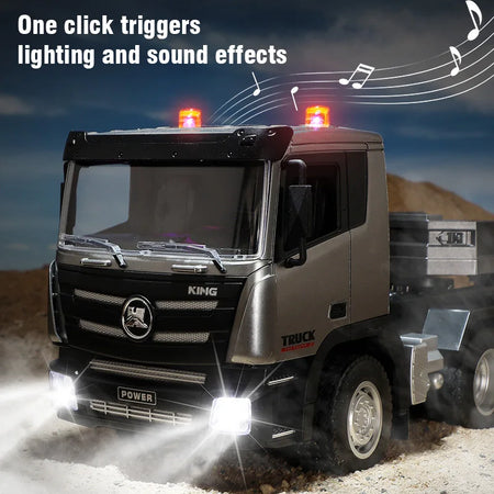 Huina 1:24 Remote Control Flat Truck - 9 Channel Alloy Engineer Vehicle