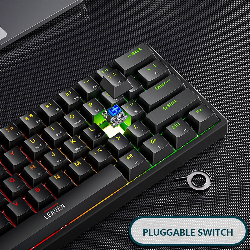 K620 Mini Gaming Keyboard &ndash; 61 Keys RGB Hotswap Type C