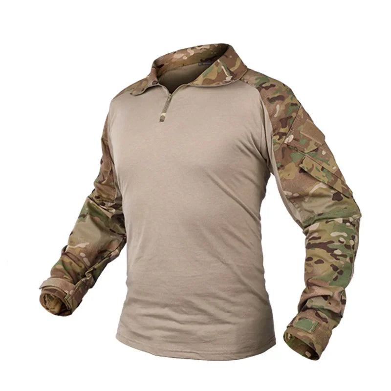 Conjunto de Uniforme de Combate Tático G3 para Homens em Mistura de Algodão e Poliéster