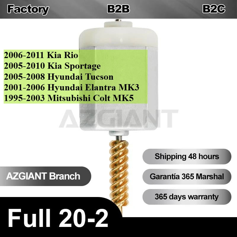 Sostituzione del motore attuatore della serratura della porta DC per Hyundai Tucson e Kia Rio 12V compatibile