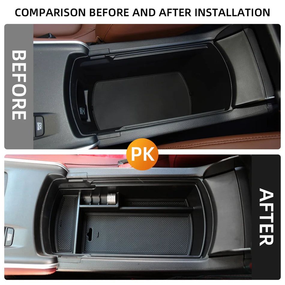 Θήκη Αποθήκευσης Τραπέζι Υποβραχιόνιου Honda Accord με Αντιολισθητικό Σιλικονούχο Χαλάκι