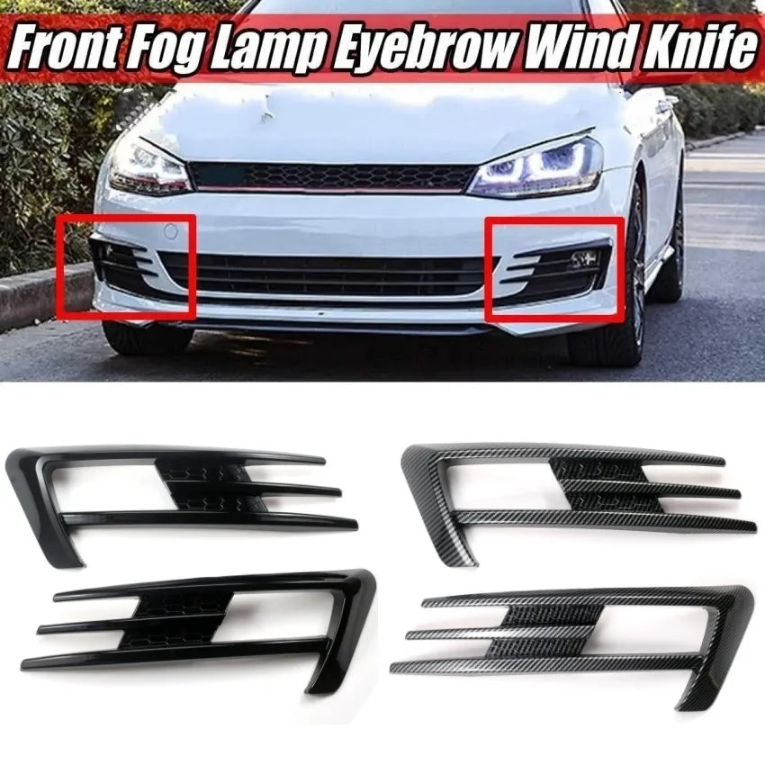 Volkswagen Golf 7 MK7 GTI Uduvalgusti Rest, Valmistatud ABS-ist, Läikiv Must