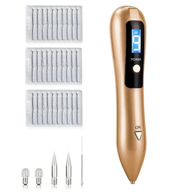 Skin Tag Remover LED Plasma Pen &ndash; Safe Quick Spot Removal Gold