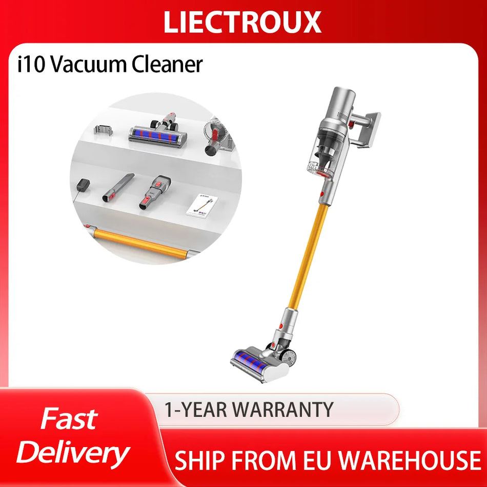 Liectroux i10 Cordless Vacuum for Pet Hair and Floor Cleaning, Infrared Dust Sensing, 45 Minute Runtime