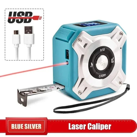 3 In 1 Laser Measuring Tool 40/60M &ndash; Dual Tape Laser Blue / 60m