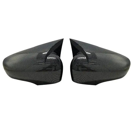 ABS Gloss Black Mirror Covers For Renault Clio 4 2012 2019 Carbon fiber pattern