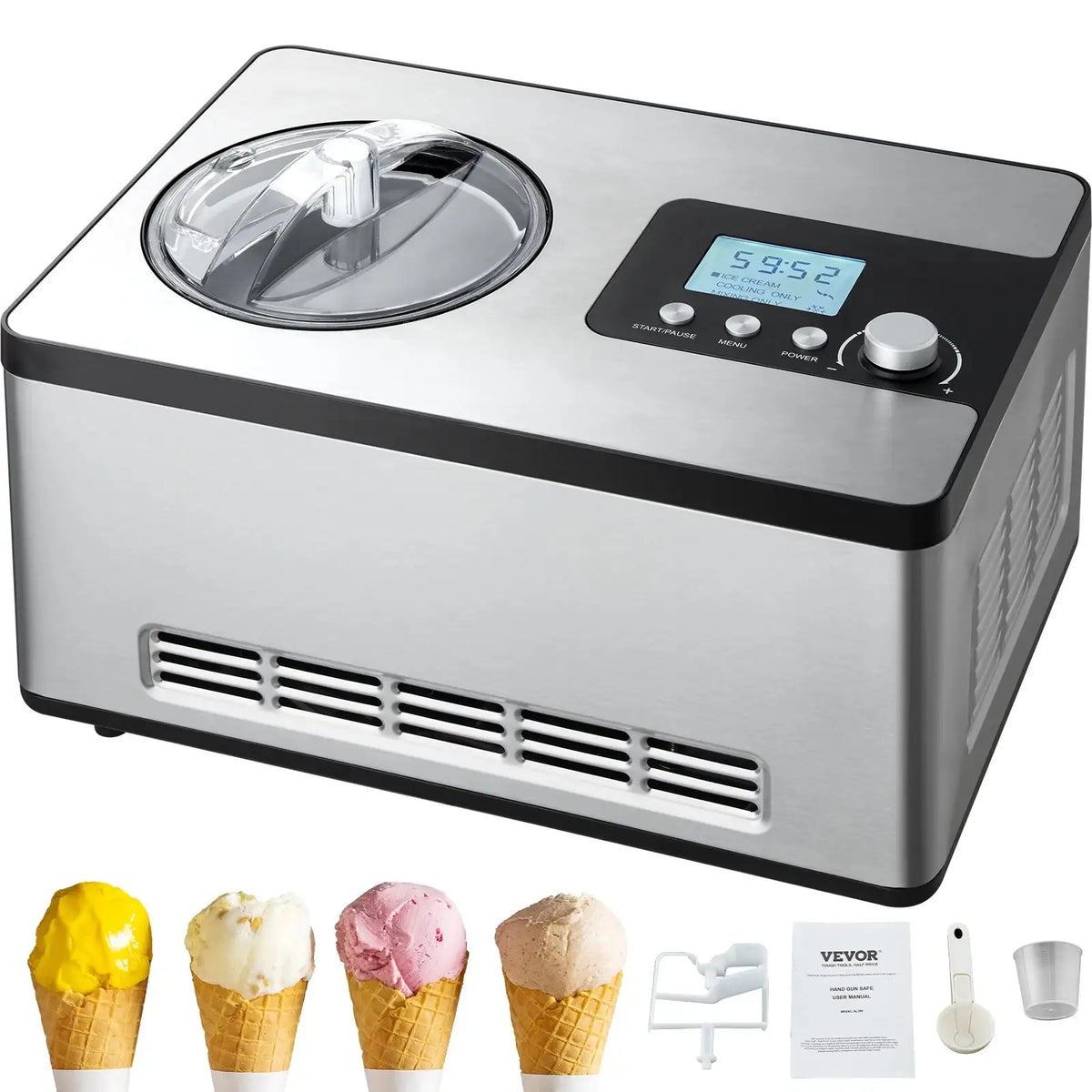 Automatic Ice Cream Maker Built In Compressor 2 Qt CZECH REPUBLIC