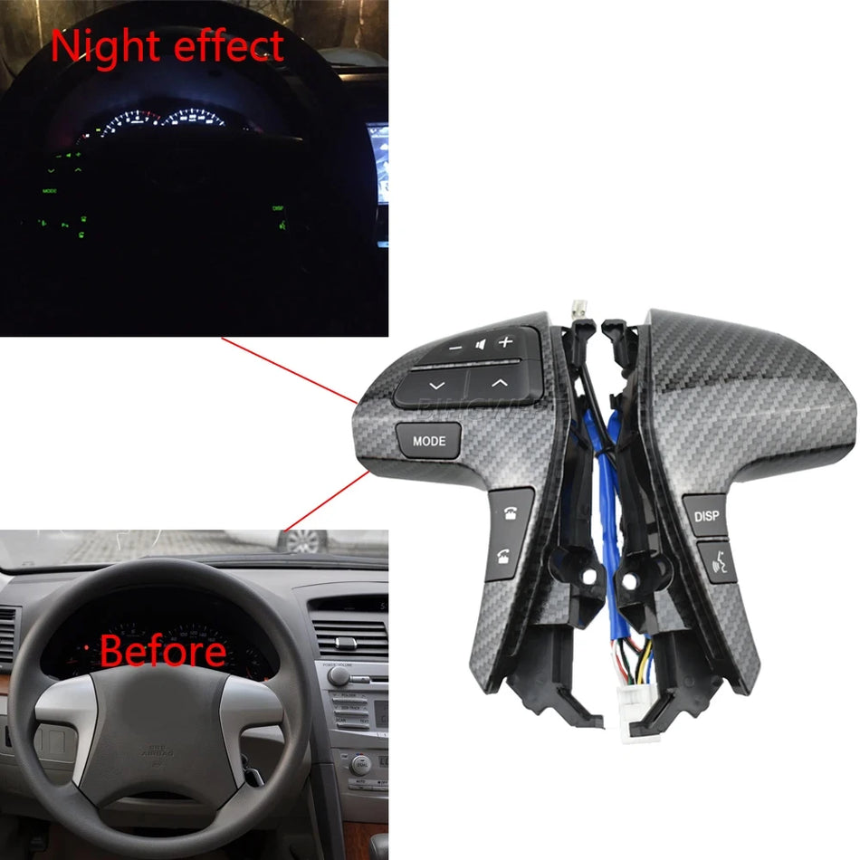 Buton de comutare pentru volan din metal și plastic pentru Toyota Hilux