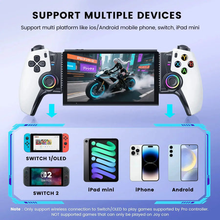 BEBONCOOL MC500/MC5000 Wireless Gamepad Hall Effect Gaming Controller for Switch/OLED/iOS/Android/iPad Mini Gamepad by InterCyprus Trading Ltd