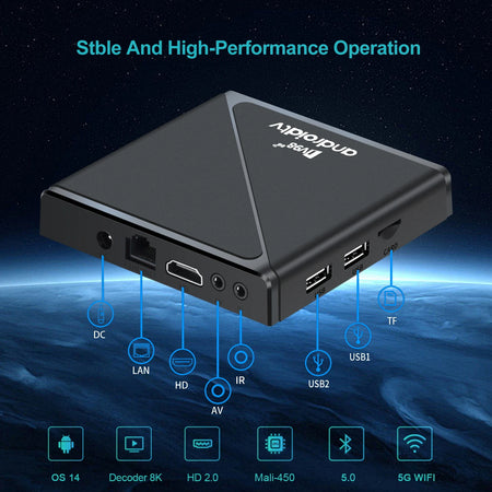 TV98 ATV Pro 8K Android TV Box with Voice Control &amp; Dual Wifi
