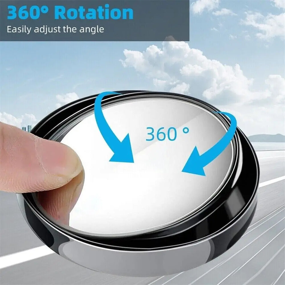 AKAMATE 2PCS Small Round Mirror &ndash; 360 Degree Adjustable