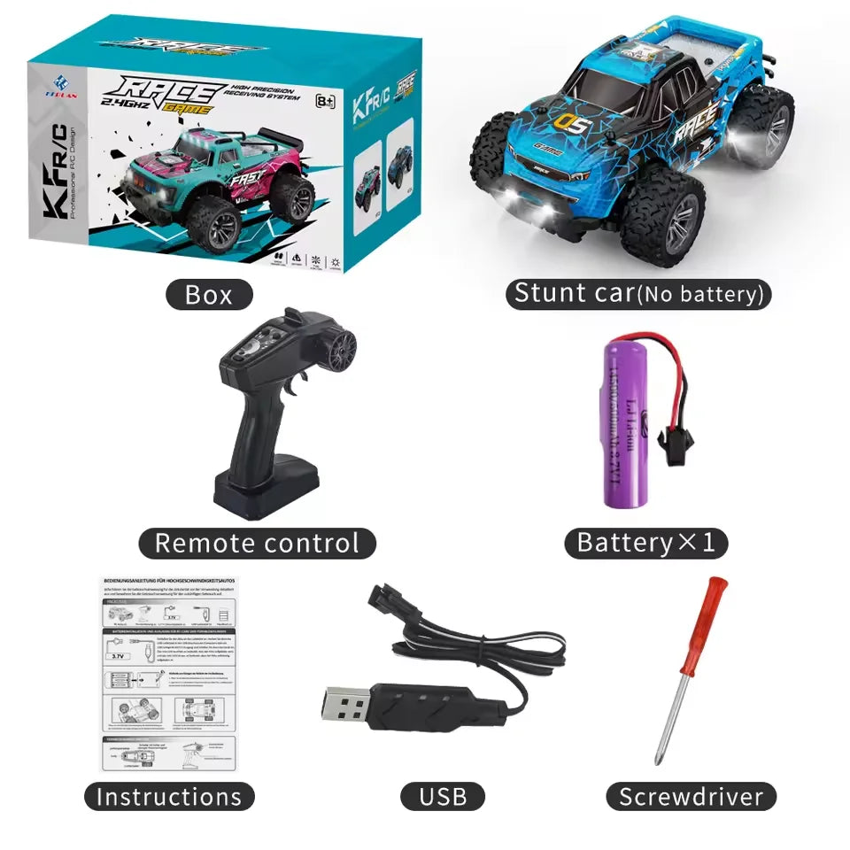 1:20 KF24 KF23 Model RC Car &ndash; LED Light Off-Road Ready Blue
