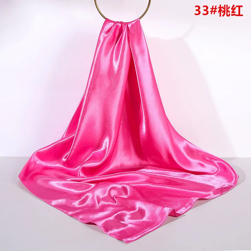 Women Solid Scarf &ndash; Elegant Simulated Silk Design