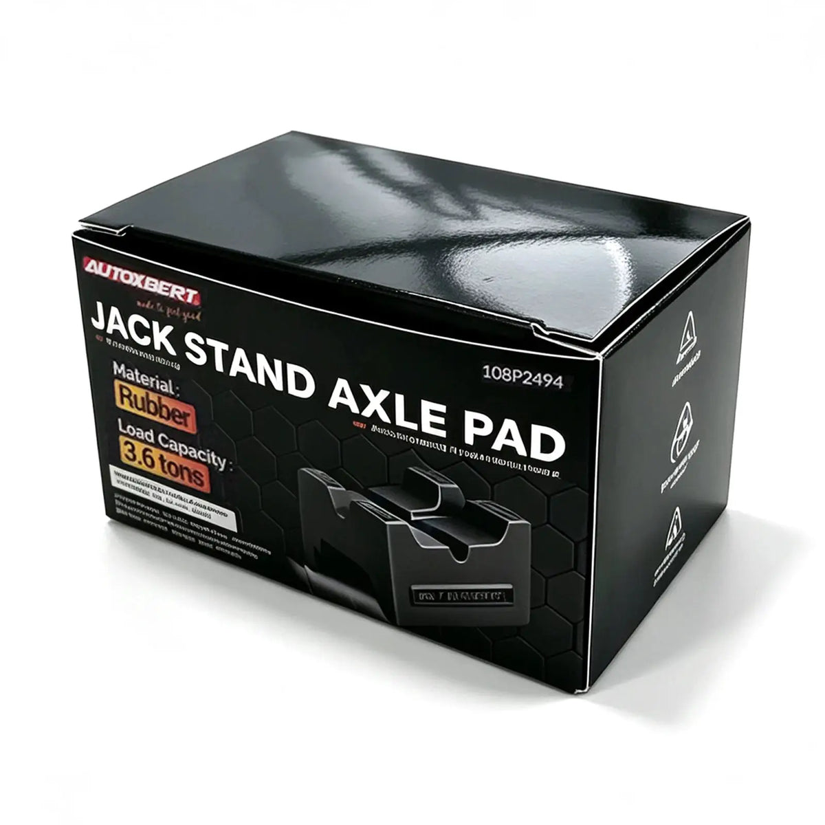 Rubber Axle Pinch Weld Jack Pad for Jack Stand 2 3 Ton Capacity Heavy Duty Frame Rail Cover Protector Car Repair Kit Black by InterCyprus Trading Ltd