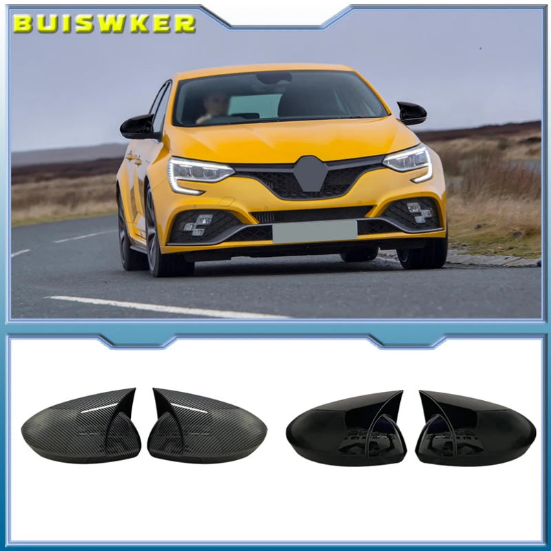 Καπάκι Καθρέφτη Σχεδίασης Νυχτερίδας Megane IV 2016 2020 Πιάνο Μαύρο