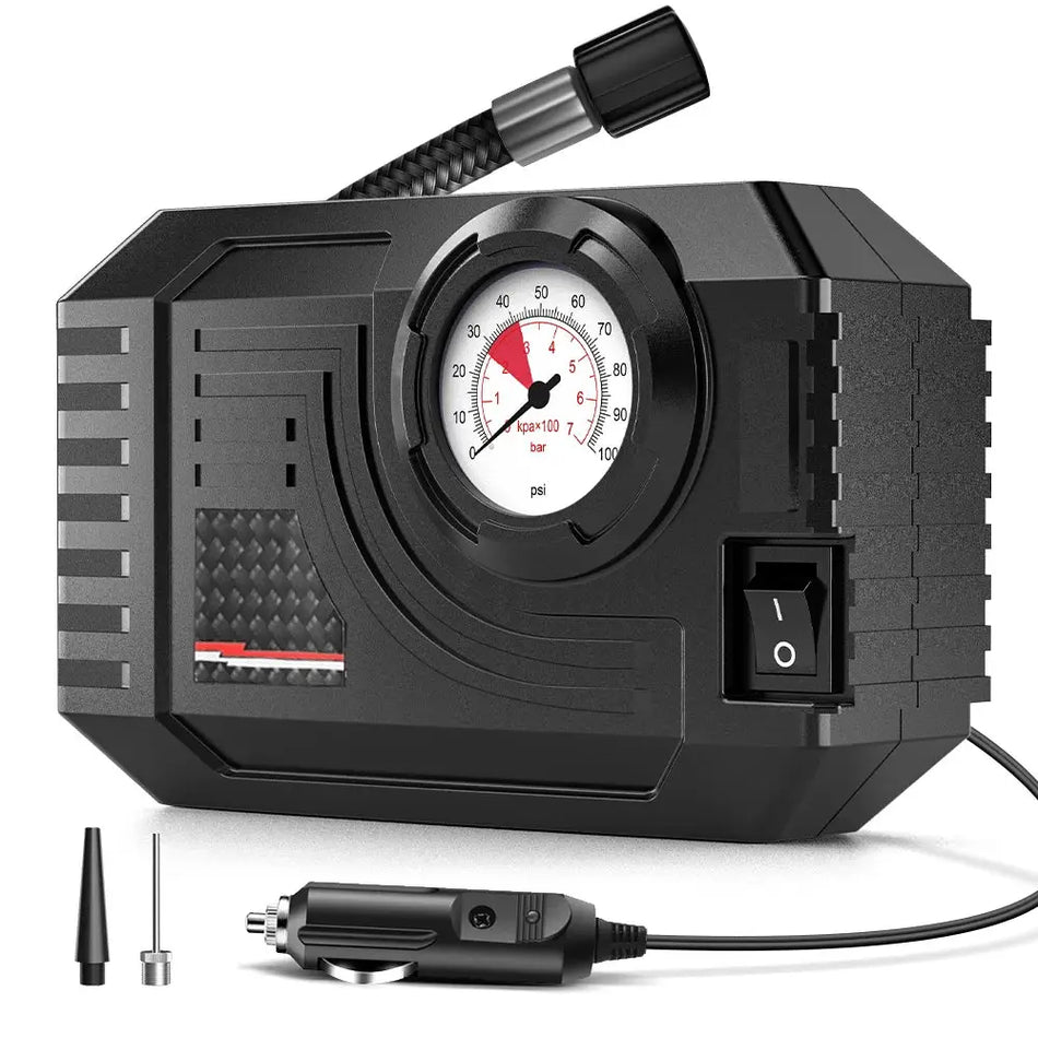 CARSUN Mini Air Pump Tire Inflator Car Electric Mini 20L/Min Portable Air Compressor For Car Motorcycles Bicycle Inflatable by InterCyprus Trading Ltd