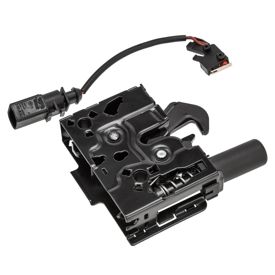 Variklio dangčio užraktas Porsche Macan 2015-2020, metalinė ir plastikinė konstrukcija