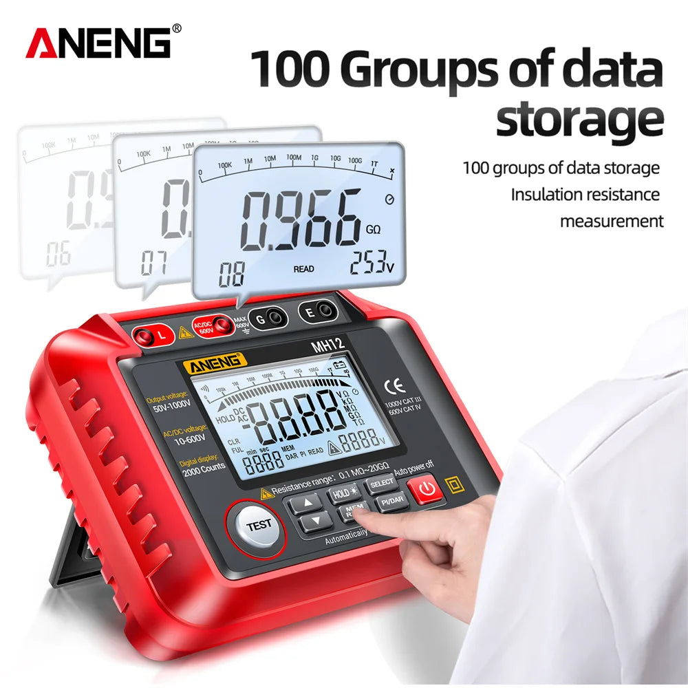 ANENG MH12 Digital Megohmmeter &ndash; Wide Measuring Range