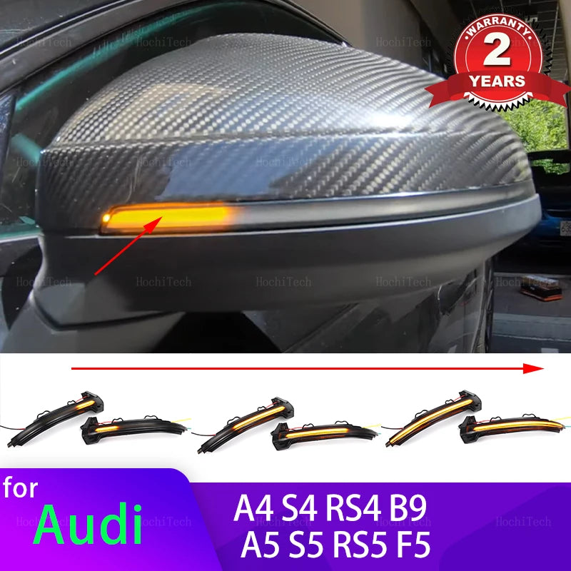Ακολουθιακοί LED Σηματοδότες Καθρέπτη Για Audi A4 S4 RS4 B9 A5 S5 RS5 F5