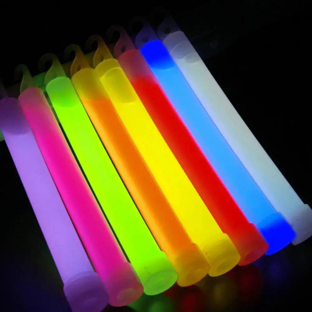 Waterproof 6 Inch Glow Sticks With Hook For Camping Gear