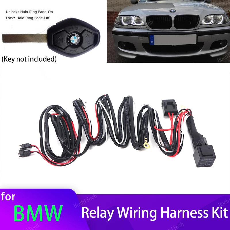 Anneaux Angel Eyes avec kit de relais pour BMW E46 E36 E38 E39 E90 E91 E60 E61