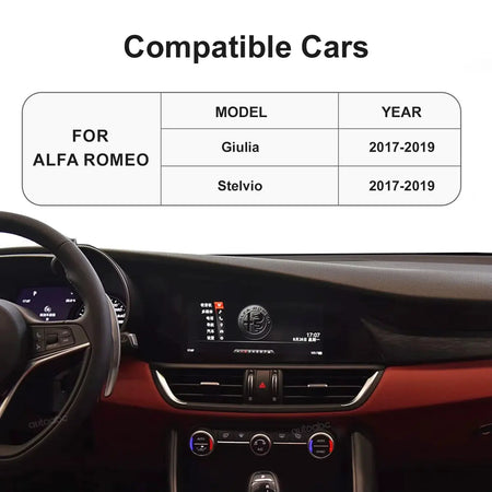 AUTOABC 2025 New Wireless CarPlay For Alfa Romeo Stelvio / Giulia 2017-2019 with Android Auto Mirror link Airplay BT Function by InterCyprus Trading Ltd