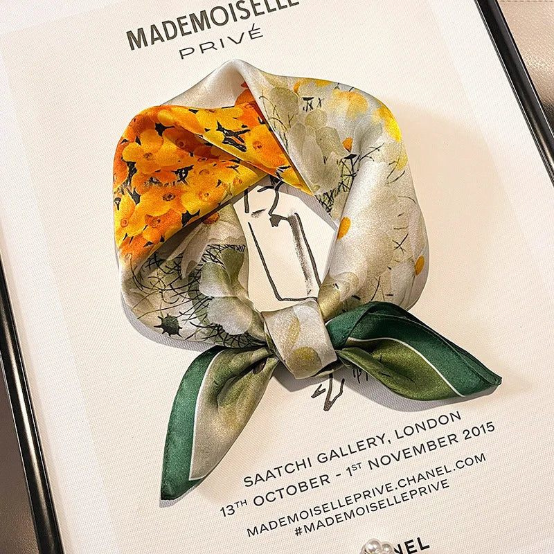 YIMOERSS Silk Bandana Scarf &ndash; Luxurious 100% Real Silk