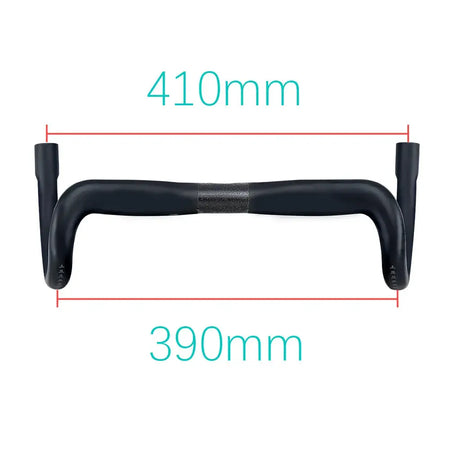 BALUGOE Carbon Fber Road Bike Handlebar Ultralight Semi Internal Cable Racing Competitive Bending Handle Riding Accessories by InterCyprus Trading Ltd