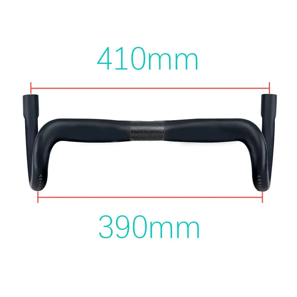 BALUGOE Road Bike Handlebar Ultralight Carbon Fber Semi Internal Cable Racing Competitive Bending Handle Riding Accessories by InterCyprus Trading Ltd