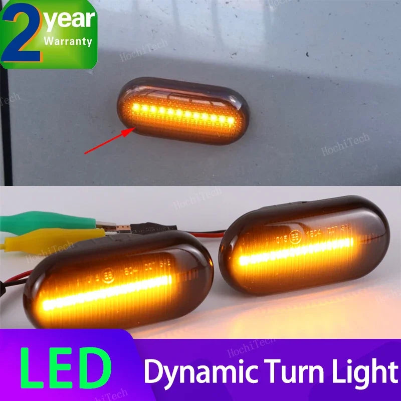 Dinaminiai LED šoninio žymeklio žibintai Nissan Tiida C11 Navara D40 Qashqai
