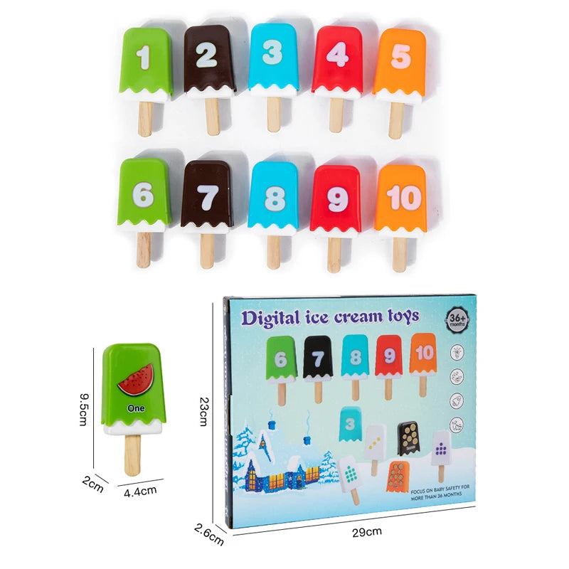 Kid Ice Cream Number Matching Game ATS30564 &ndash; Educational