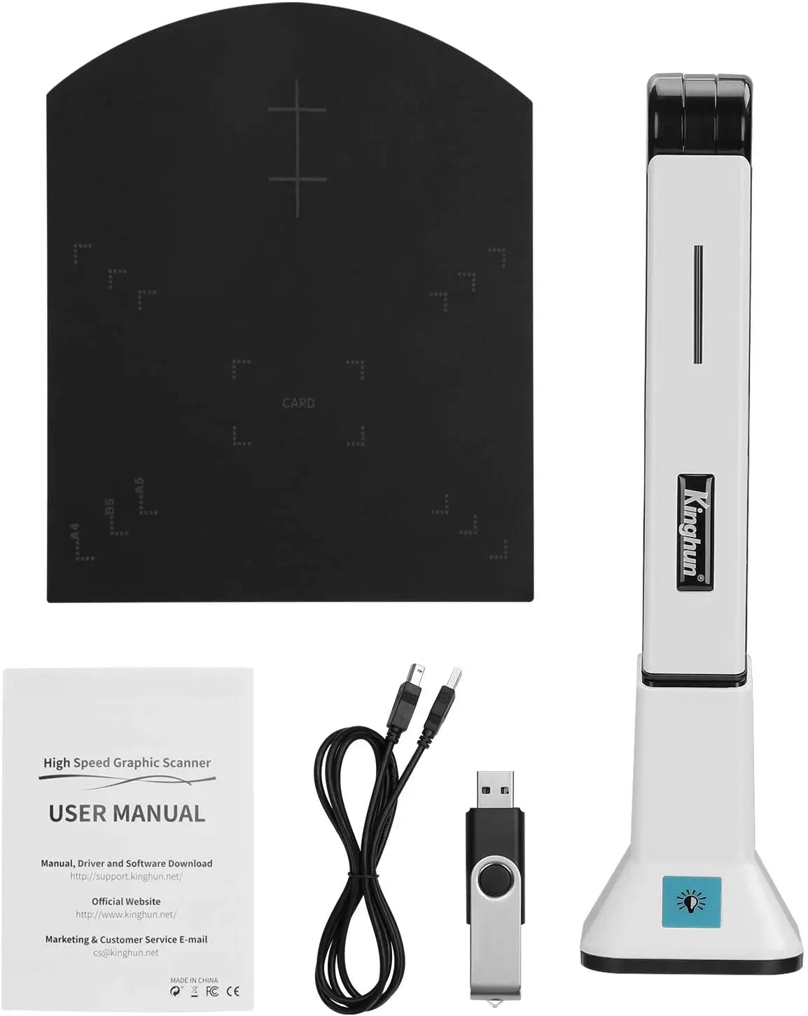 High-Definition Portable Document Scanner - 10MP, A4, USB Interface