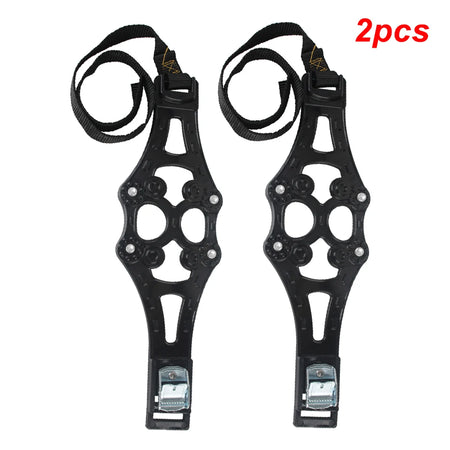 Car Snow Chains Anti-Skid Dual Buckle TPU &ndash; Strong Traction 2PCS BLACK