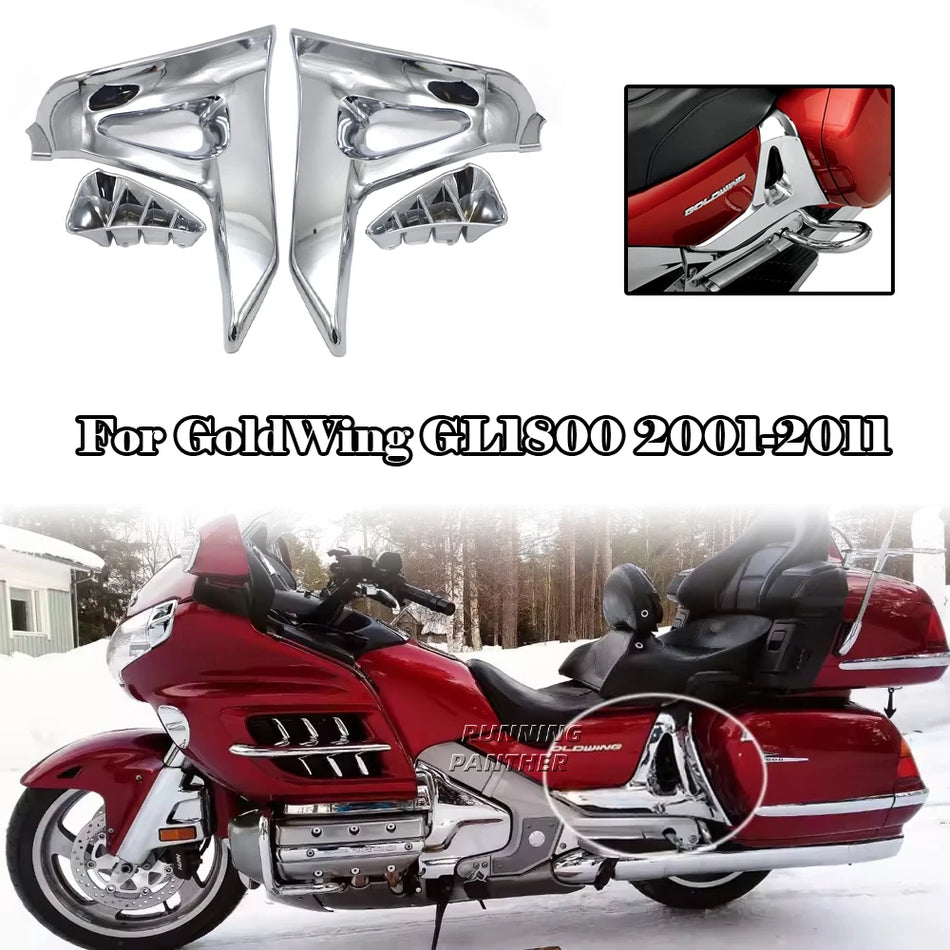 Saddlebag skrāpējumu aizsargi hromēta plastmasa Honda GL1800