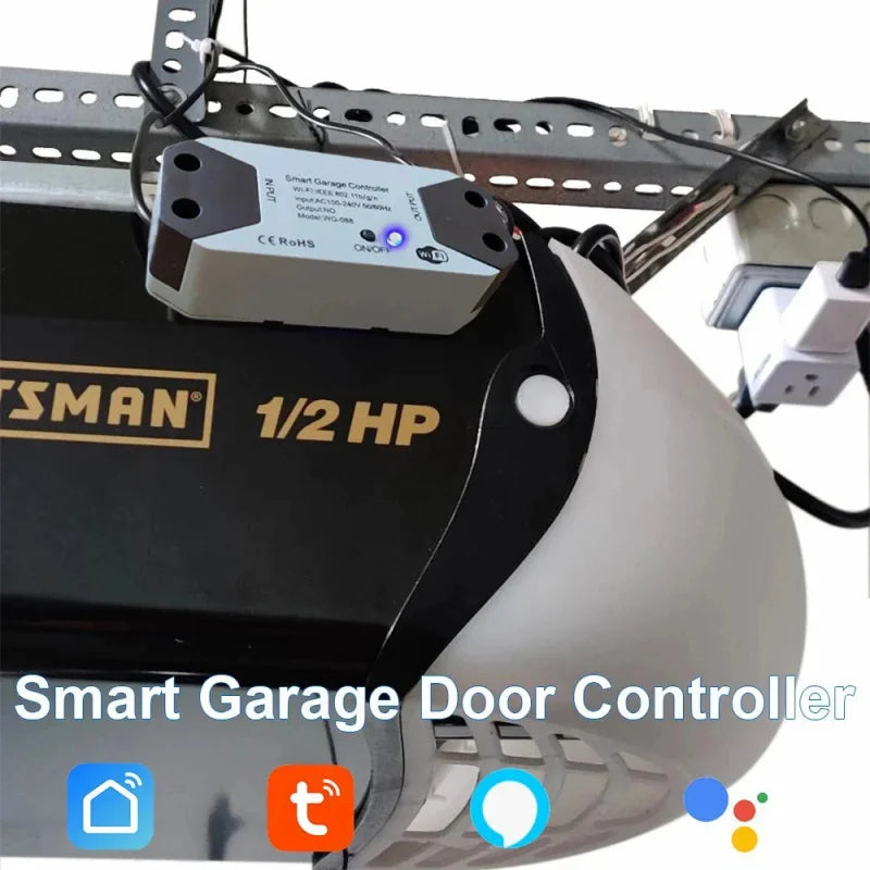Tuya Smart Garage Door Opener with WiFi &amp; Voice Control