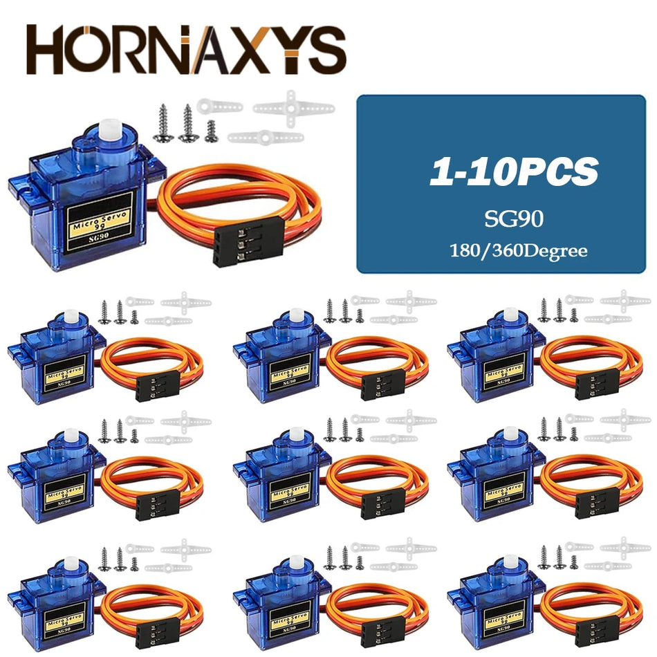 SG90 9G Micro Digital Servo Motor &ndash; Precision Control with 180/360 Degree Rotation