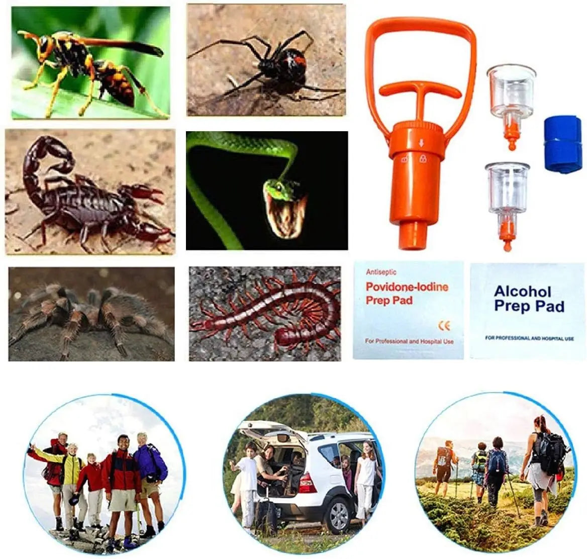 Snake Bite Kit Venom Extractor &ndash; Ultra Compact First Aid