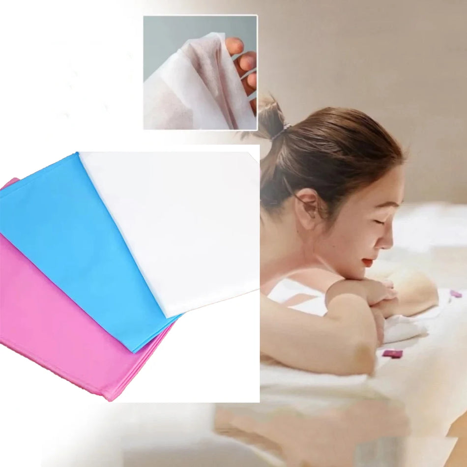 100 sztuk trójkolorowych prześcieradeł na łóżko do tatuażu 80x180cm jednorazowych