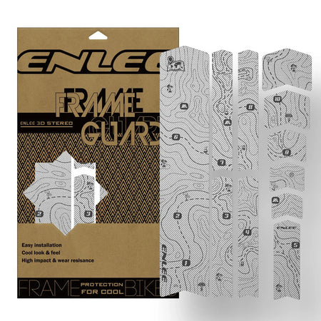 Enli Full Set 3D 3M Bicycle Frame Protective Film Wear resistant and Leave No Trace Mountain Bike Frame Protective Film by InterCyprus Trading Ltd