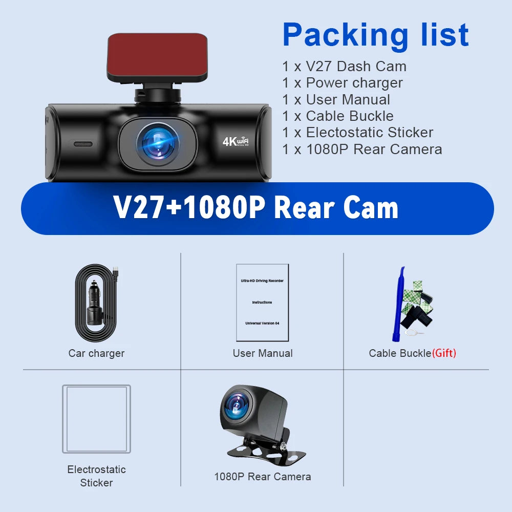 Soam 4K Full HD Dual Dash Camera