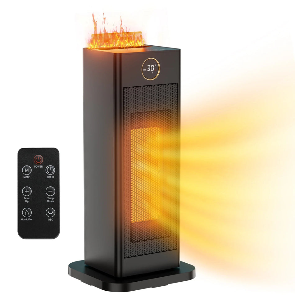 MVPower Ceramic Fan Heater 2000W 1500W Remote Humidifier