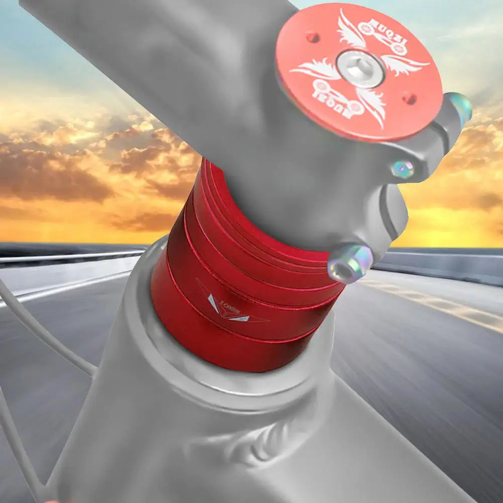 Bike Headset Spacer Kit 6 Pcs 2 5 10mm Aluminum Alloy